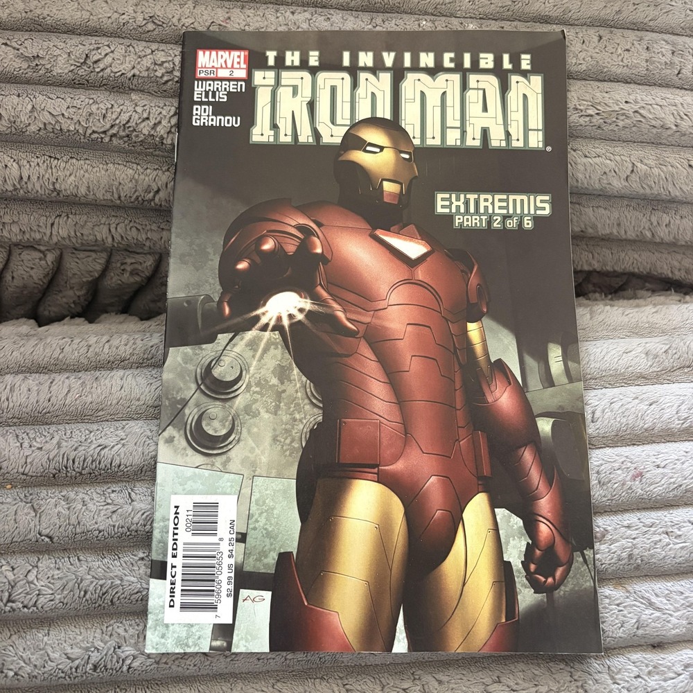 The Invincible Iron Man Marvel Comics #2 Extremis Part 2 Modern Age Comic Book